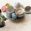 imageCreative CoOp Blossom Elegance Round Stoneware Plates Multicolor Set of 4Bowl