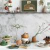 imageCreative CoOp Blossom Elegance Round Stoneware Plates Multicolor Set of 4Jar