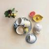 imageCreative CoOp Blossom Elegance Round Stoneware Plates Multicolor Set of 4Mug