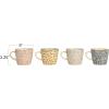 imageCreative CoOp Blossom Elegance Round Stoneware Plates Multicolor Set of 4Mug