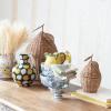 imageCreative CoOp Botanical Bliss Stoneware Bowl Blue and White