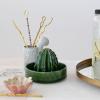 imageCreative CoOp CactusShaped Stoneware Juicer Green