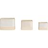 imageCreative CoOp Ceramic Nesting Containers Cream Set of 3