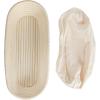 imageCreative CoOp Chic Oval Rattan Tray White
