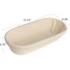 imageCreative CoOp Chic Oval Rattan Tray White