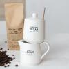 imageCreative CoOp For Goodness Bakes Stoneware Batter Bowl WhiteSugar  Creamer