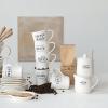 imageCreative CoOp For Goodness Bakes Stoneware Batter Bowl WhiteSugar  Creamer