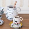 imageCreative CoOp Horse Stoneware Pitcher Multicolor