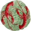 imageCreative CoOp Lobster Feast Stoneware Plates Red and Blue Set of 6