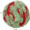 imageCreative CoOp Lobster Feast Stoneware Plates Red and Blue Set of 6