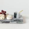 imageCreative CoOp Marble Salt Cellar with Brass Spoon Black