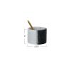 imageCreative CoOp Marble Salt Cellar with Brass Spoon Black