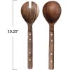 imageCreative CoOp Natural Rustic Charm Mango Wood Salad Server Set Medium