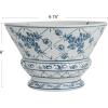 imageCreative CoOp Round Blossom Porcelain Bowl Blue and White