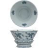 imageCreative CoOp Round Blossom Porcelain Bowl Blue and White