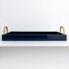 imageCreative CoOp Wide Nautical Bamboo Tray Navy