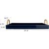 imageCreative CoOp Wide Nautical Bamboo Tray Navy