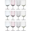 imageCreative CoOp 575 Inches Glass 4 Various Stripes Design Multicolor Set of 12 Stemware