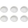 imageCreative CoOp 625 Inches Stoneware White Shell Abalone Set of 6 Plates
