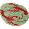 imageCreative CoOp Lobster Feast Stoneware Plates Red and Blue Set of 6