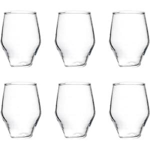 image325 Inches Round Drinking Glass Clear Set of 6
