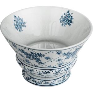 imageCreative CoOp Round Blossom Porcelain Bowl Blue and White