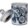 imageCreative CoOp Blue Blossom Enchantment Stoneware Jar Set Set of 4 Small