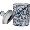 imageCreative CoOp Blue Blossom Enchantment Stoneware Jar Set Set of 4 Small