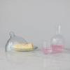 imageCreative CoOp Glass Cloche and Hobnail Edge Tray Clear