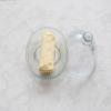 imageCreative CoOp Glass Cloche and Hobnail Edge Tray Clear