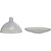 imageCreative CoOp Glass Cloche and Hobnail Edge Tray Clear