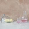imageCreative CoOp Glass Cloche and Hobnail Edge Tray Clear