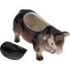 imageCreative CoOp Vintage Ceramic Cow Shaped Cookie Jar Brown