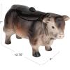 imageCreative CoOp Vintage Ceramic Cow Shaped Cookie Jar Brown