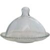 imageCreative CoOp Glass Cloche and Hobnail Edge Tray Clear