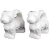 imageCreative Coop DF1052 White Ceramic Dog Shaped 2 Pieces Salt ampamp Pepper Shakers