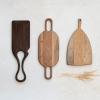 imageCreative CoOp Acacia Wood Charcuterie Sculptural Handle Dark Walnut Finish CheeseCutting Board Black