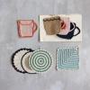 imageCreative CoOp Cotton Crocheted Mug Shaped Coasters Multicolor Set of 4