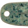 imageCreative CoOp Green Matte Stoneware Cheese Board with Leather Tie Large