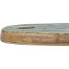 imageCreative CoOp Green Matte Stoneware Cheese Board with Leather Tie Large