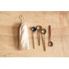imageCreative CoOp HandForged Copper Spoons with Burnt Finish Set of 4 Sizes in Drawstring BagEach one Will Vary Model DF2531