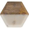 imageCreative CoOp Marble and Natural Mango Wood Coasters Set of 4 Hexagon MulticoloredHexagon