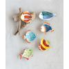 imageCreative CoOp Mini HandPainted Stoneware Fish Dish Set of 6 Styles