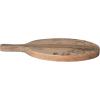 imageCreative CoOp Natural Mango Wood Cheese Board with Laser Etched Flowers Large
