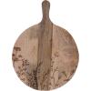 imageCreative CoOp Natural Mango Wood Cheese Board with Laser Etched Flowers Large