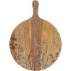 imageCreative CoOp Natural Mango Wood Cheese Board with Laser Etched Flowers Large