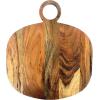 imageCreative CoOp Oval Acacia Wood Oval Cheese and Cutting Board with Handle Natural