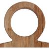 imageCreative CoOp Oval Acacia Wood Oval Cheese and Cutting Board with Handle Natural
