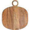 imageCreative CoOp Oval Acacia Wood Oval Cheese and Cutting Board with Handle Natural