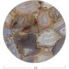 imageCreative CoOp Round Agate Cheese Board with Patterns Multicolor Medium Multi